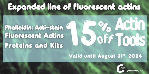 Get 15% off Actin Proteins and Kits 